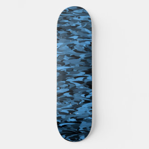 Abstraktes Muster Blau Skateboard