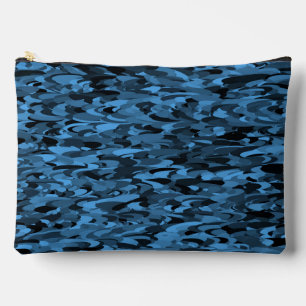 Abstraktes Muster Blau Zubehörtasche