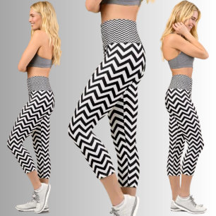 Abstraktes Muster Capri Leggings