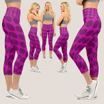Abstraktes Muster Capri Leggings<br><div class="desc">Farbenfrohe Abstrakte Muster.</div>