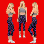 Abstraktes Muster Capri Leggings<br><div class="desc">Farbenfrohe Abstrakte Muster.</div>