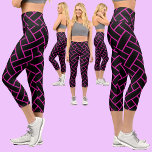 Abstraktes Muster Capri Leggings<br><div class="desc">Farbenfrohe Abstrakte Muster.</div>