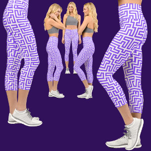 Abstraktes Muster Capri Leggings