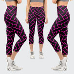 Abstraktes Muster Capri Leggings<br><div class="desc">Farbenfrohe Abstrakte Muster.</div>