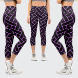 Abstraktes Muster Capri Leggings<br><div class="desc">Farbenfrohe Abstrakte Muster.</div>