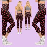 Abstraktes Muster Capri Leggings<br><div class="desc">Farbenfrohe Abstrakte Muster.</div>