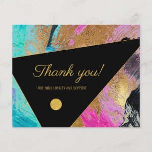 Abstraktes Muster danke Flyer