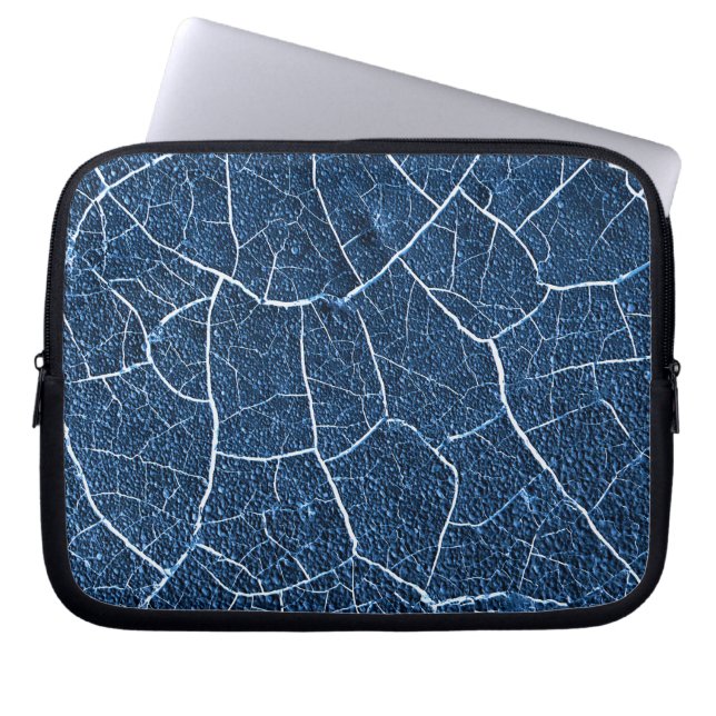 Abstraktes Muster der Navy Blue Nature Laptopschutzhülle (Vorderseite)