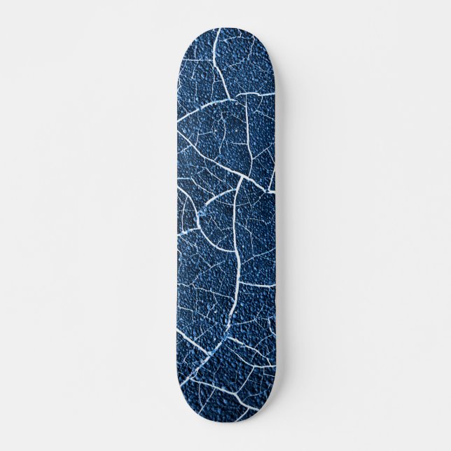 Abstraktes Muster der Navy Blue Nature Skateboard (Vorne)