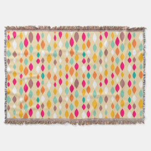 Abstraktes Muster der Retro Art Decke