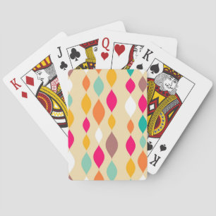 Abstraktes Muster der Retro Art Spielkarten