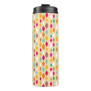 Abstraktes Muster der Retro Art Thermosbecher