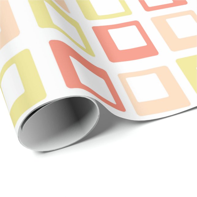 Abstraktes Muster der Retro Geometric Artistic #18 Geschenkpapier (Rolleneckpunkt)
