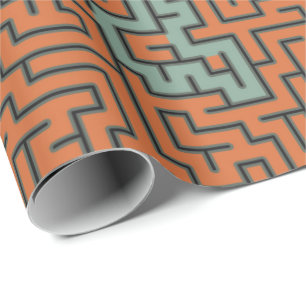 Abstraktes Muster der Retro Geometric Artistic #30 Geschenkpapier
