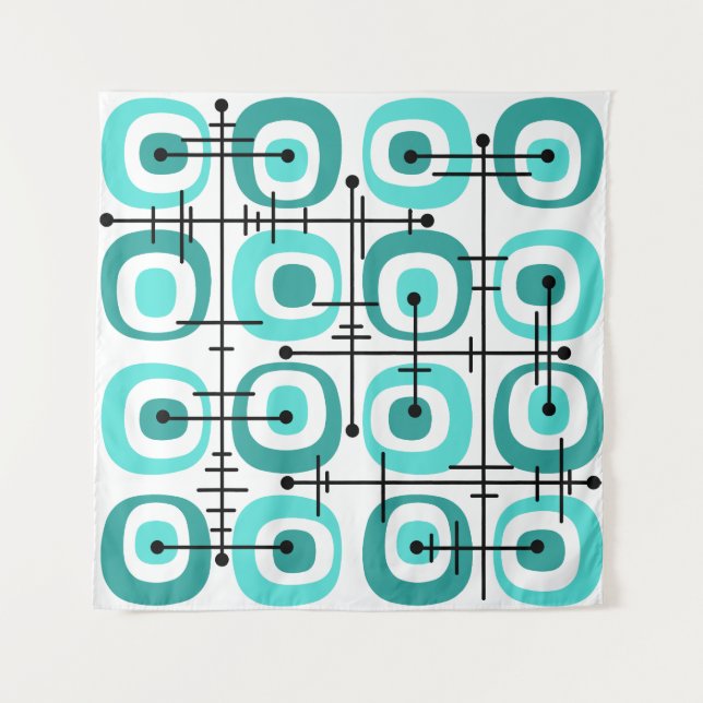 Abstraktes Muster des MCM Mitteljahrs Türkisch Wandteppich (Vorderseite)