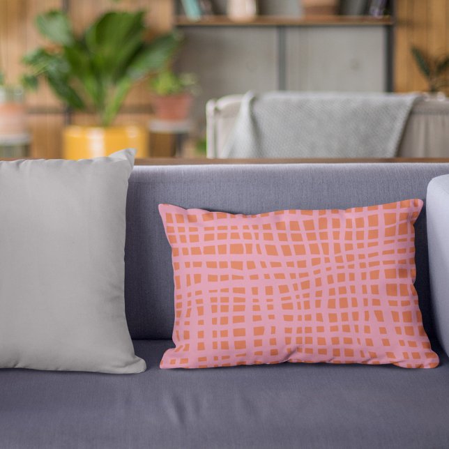 Abstraktes Muster des Raster nach hinten Dekokissen (Von Creator hochgeladen)