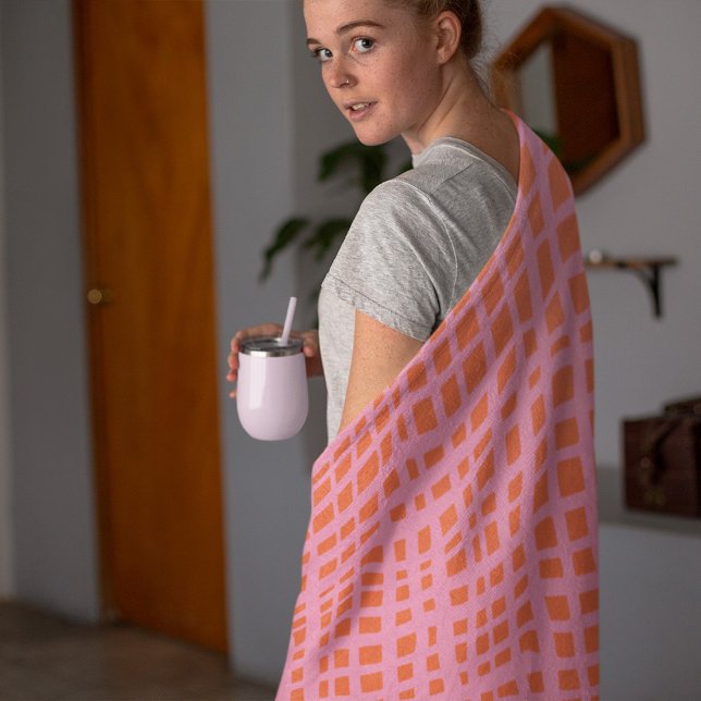 Abstraktes Muster des Raster nach hinten Fleecedecke (Von Creator hochgeladen)