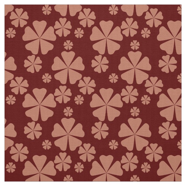 Abstraktes Muster des Rétrolléaf des Muttes Brown Stoff (Muster)