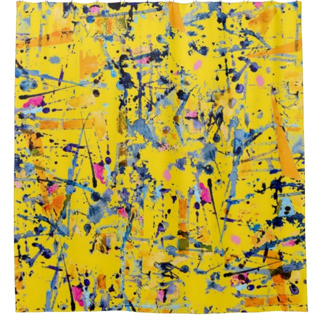 Abstraktes Muster Duschvorhang (Vorderseite)