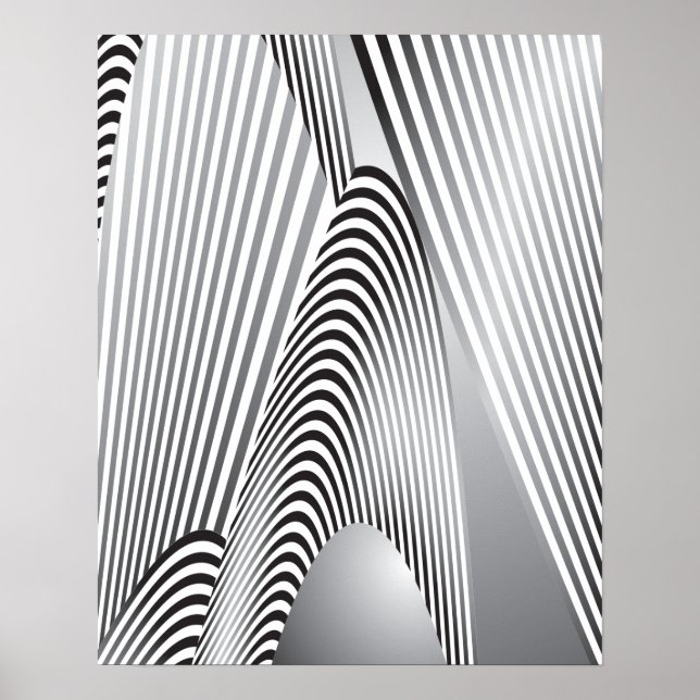 Abstraktes Muster Erstellung 3 Poster (Vorne)