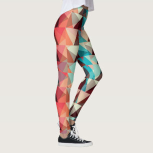 Abstraktes Muster Farbige Dreiecksformen Leggings