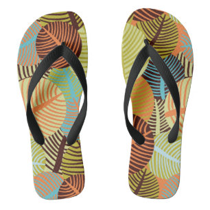 Abstraktes Muster Flip Flops