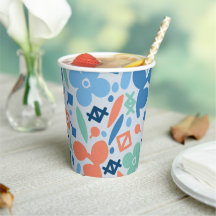 Abstraktes Muster für Blumen und geometrische Farb