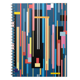 Abstraktes Muster für den Bright Strip Notizblock