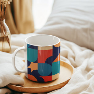Abstraktes Muster für geometrische Formen Kaffeetasse