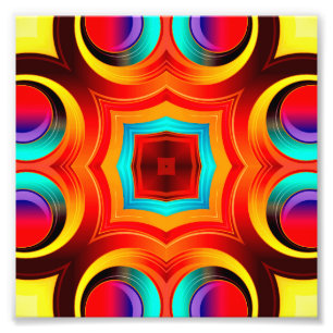 Abstraktes Muster für Regenbogenfarben Fotodruck