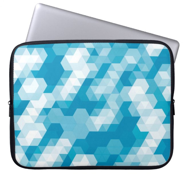 Abstraktes Muster geometrischer Formen Laptopschutzhülle (Vorderseite)