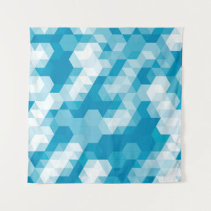 Abstraktes Muster geometrischer Formen Wandteppich