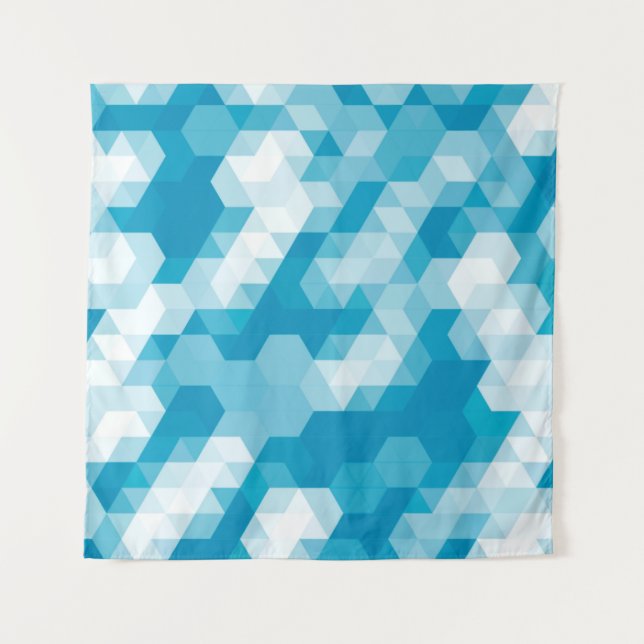 Abstraktes Muster geometrischer Formen Wandteppich (Vorderseite)