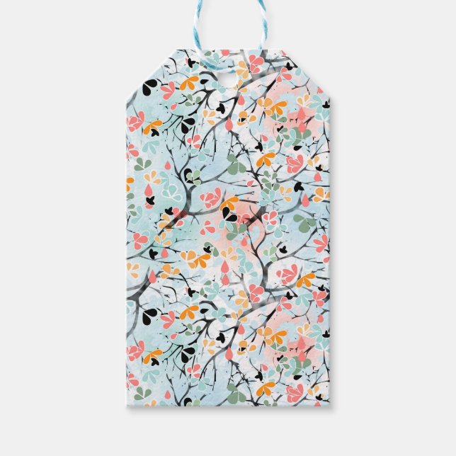 Abstraktes Muster Geschenkanhänger (Vorderseite)