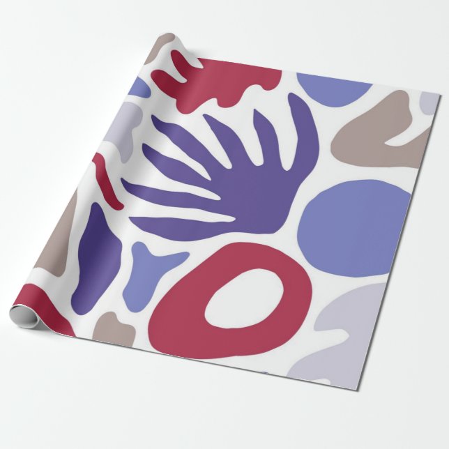 Abstraktes Muster Geschenkpapier (Ungerollt)