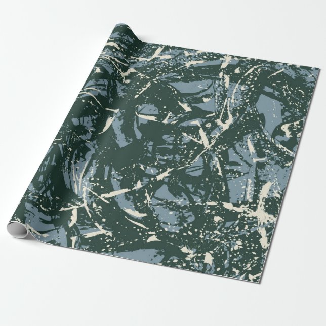 Abstraktes Muster Geschenkpapier (Ungerollt)
