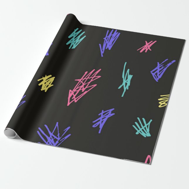 Abstraktes Muster Geschenkpapier (Ungerollt)