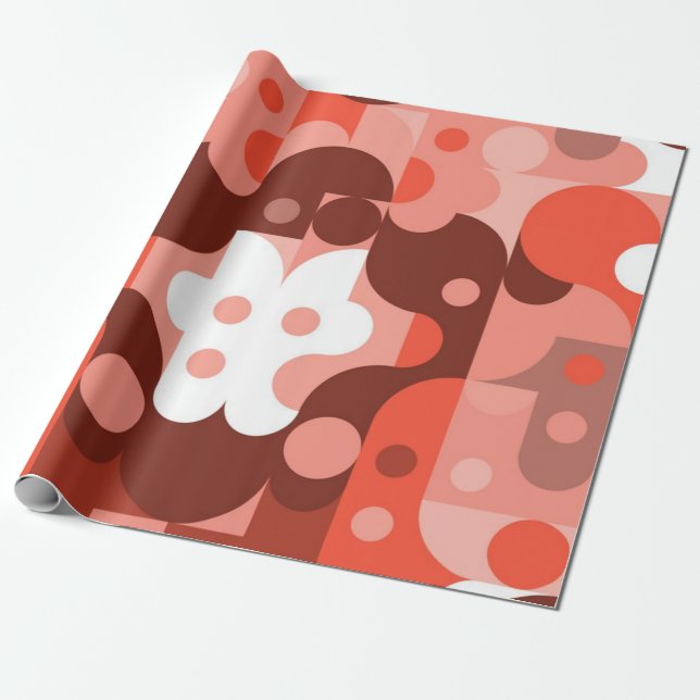 Abstraktes Muster Geschenkpapier (Ungerollt)