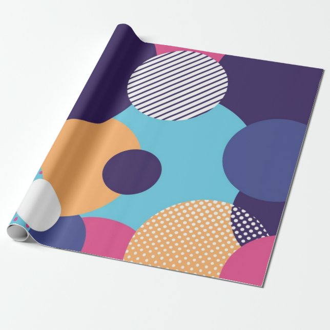 Abstraktes Muster Geschenkpapier (Ungerollt)
