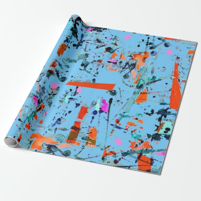 Abstraktes Muster Geschenkpapier (Ungerollt)