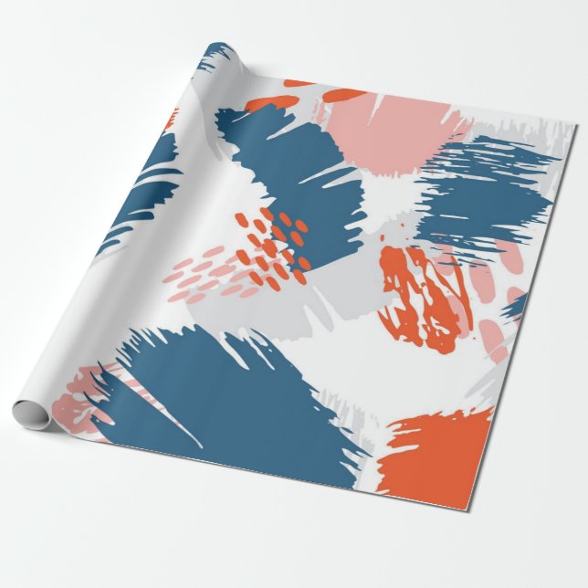 Abstraktes Muster Geschenkpapier (Ungerollt)