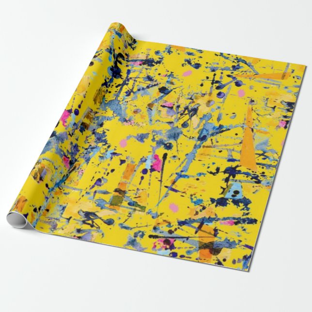 Abstraktes Muster Geschenkpapier (Ungerollt)