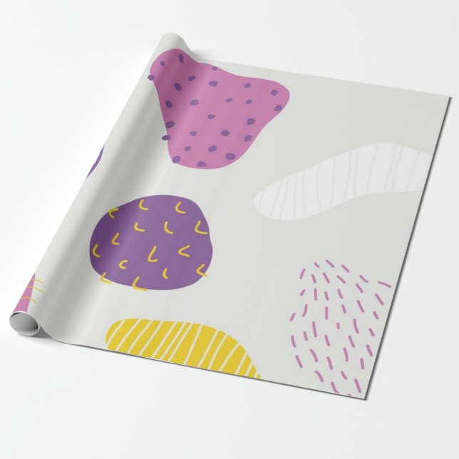 Abstraktes Muster Geschenkpapier (Ungerollt)