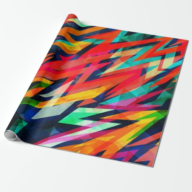 Abstraktes Muster Geschenkpapier (Ungerollt)