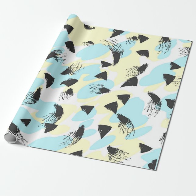 Abstraktes Muster Geschenkpapier (Ungerollt)