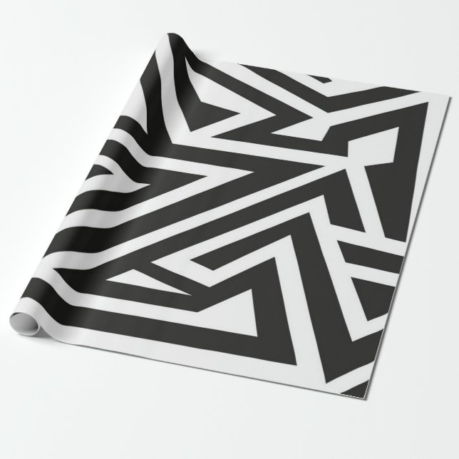 Abstraktes Muster Geschenkpapier (Ungerollt)