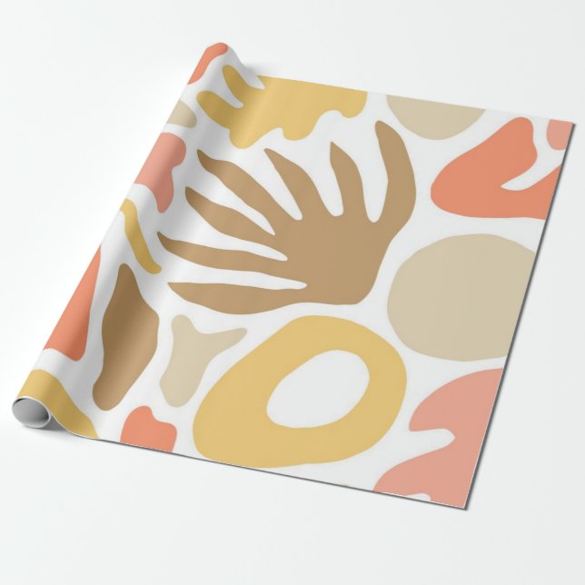 Abstraktes Muster Geschenkpapier (Ungerollt)