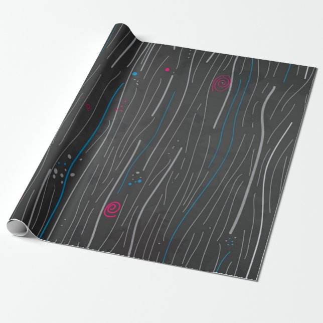 Abstraktes Muster Geschenkpapier (Ungerollt)