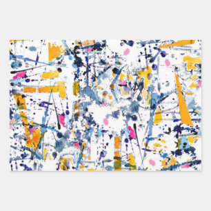 Abstraktes Muster Geschenkpapier Set