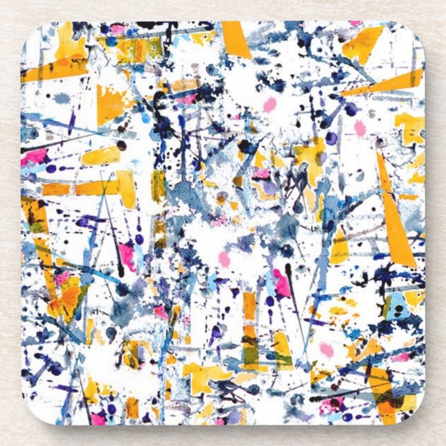 Abstraktes Muster Getränkeuntersetzer (Vorderseite)